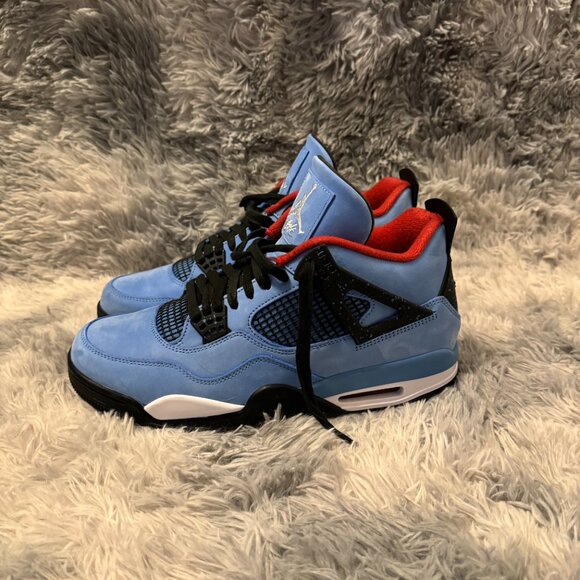 Used Jordan 4 Retro Travis Scott Cactus Jack Mens Size 12 - Picture 5 of 6